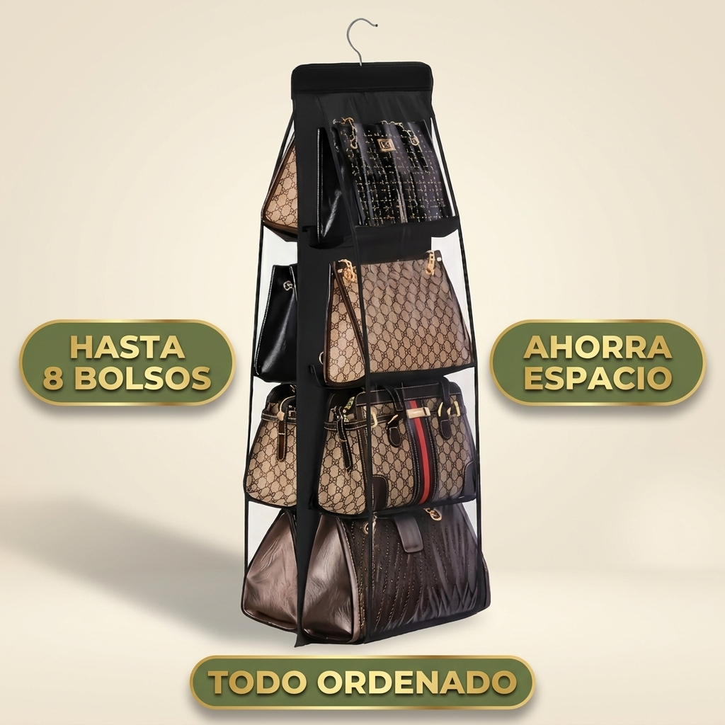 Perchero Colgante Para Bolsos y Carteras – Ordena Y Ahorra Espacio