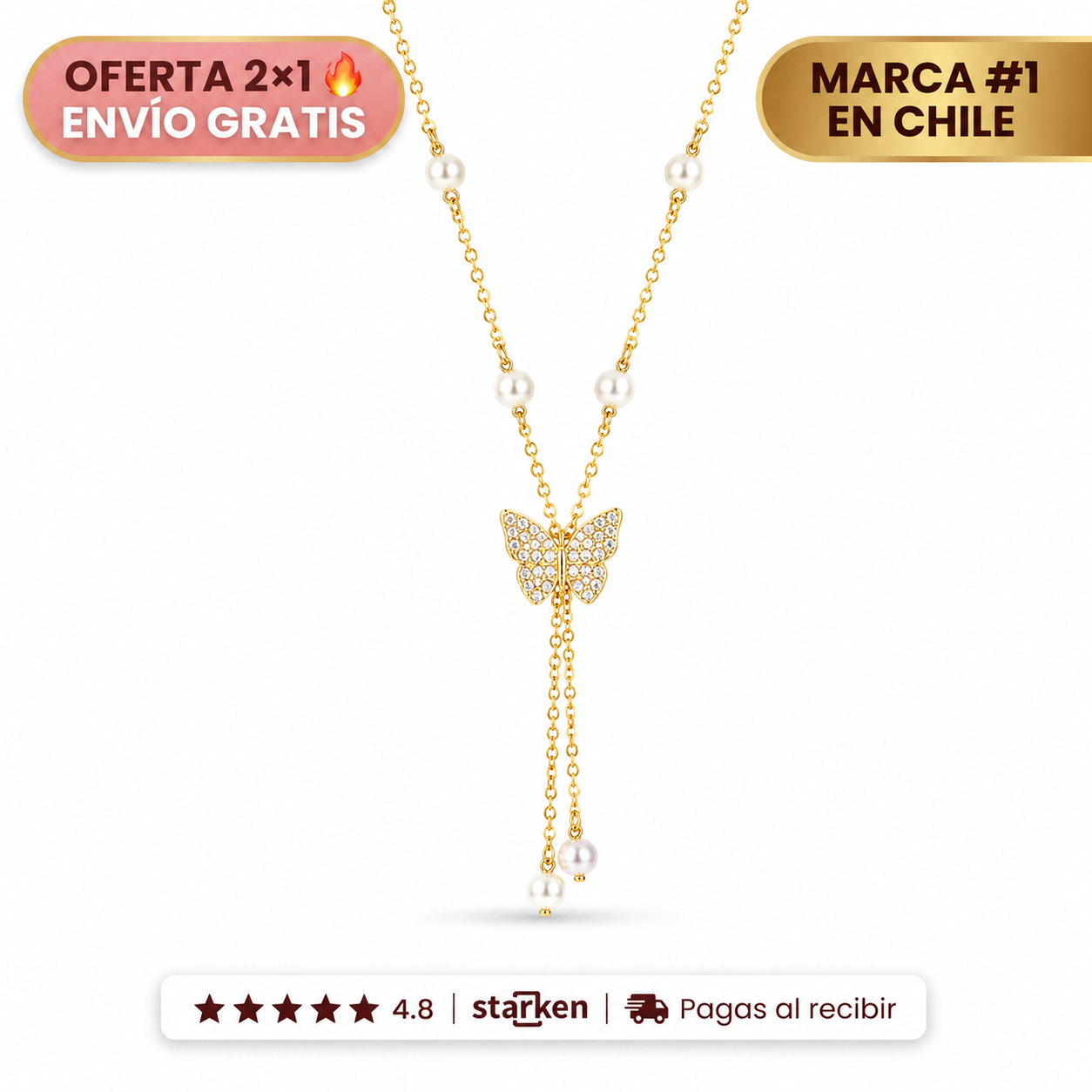 Collar Mariposa — Para Llevar Cerca a Quien Nunca se Fue