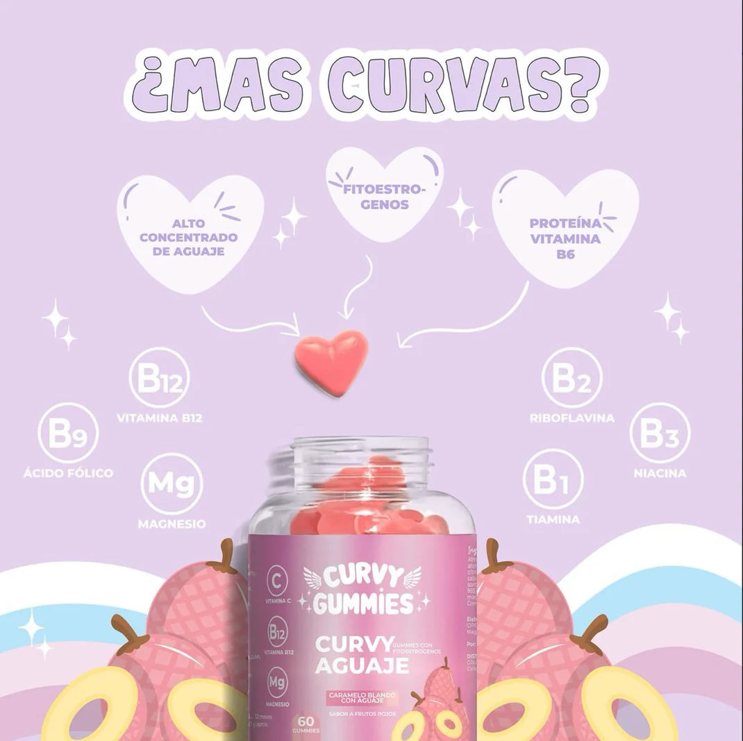 Curvy Gummies | Suplemento Aguaje en gomitas.
