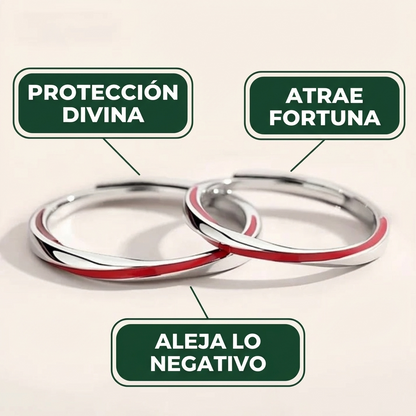 Anillo de Hilo Rojo Ajustable | Protección y Buena Suerte