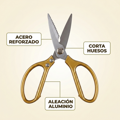 Tijera De Cocina PRO – Corta Hueso, Carne y Pescado Sin Esfuerzo