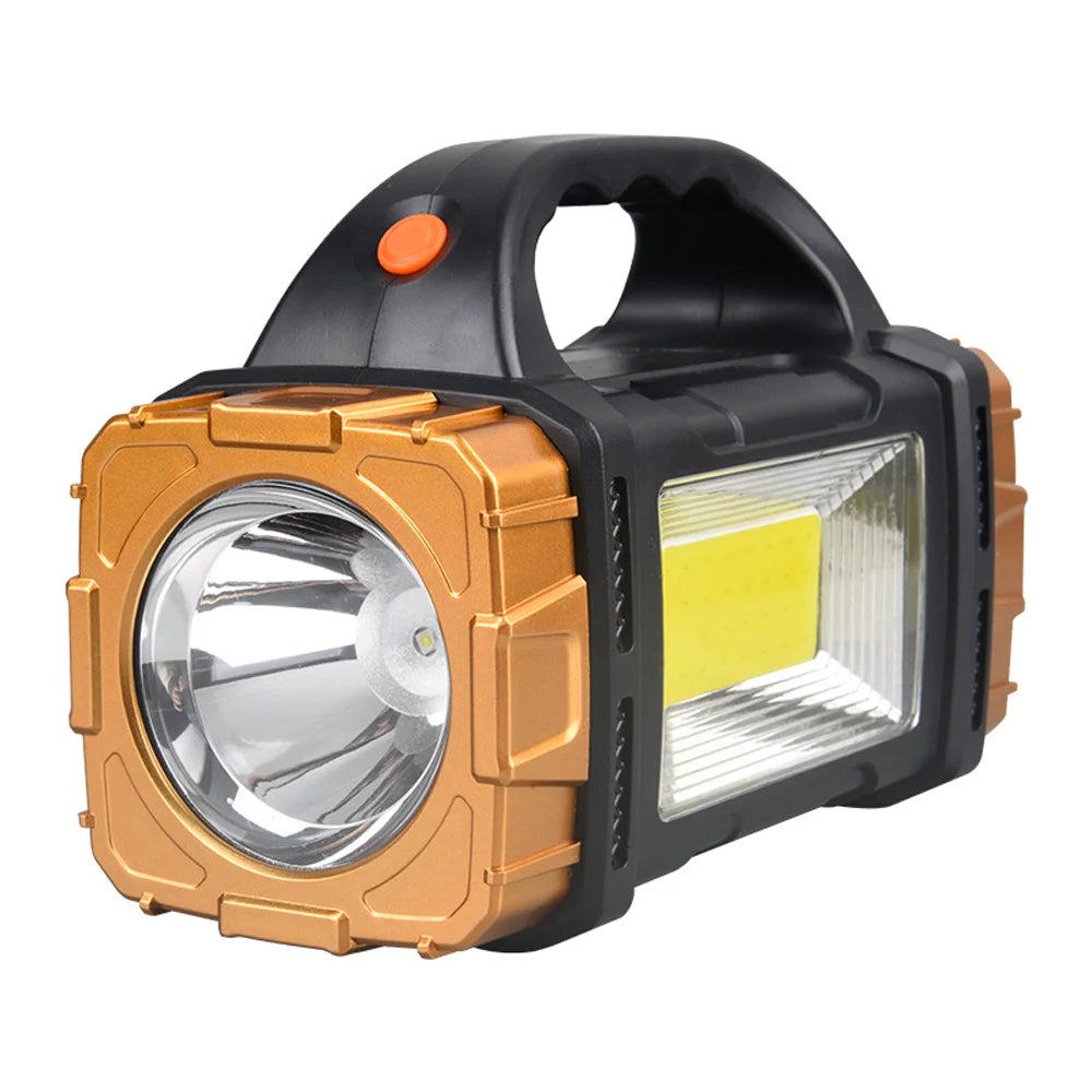 Linterna Multifuncional Profesional Solar (Batería Solar + Cargador Celular)