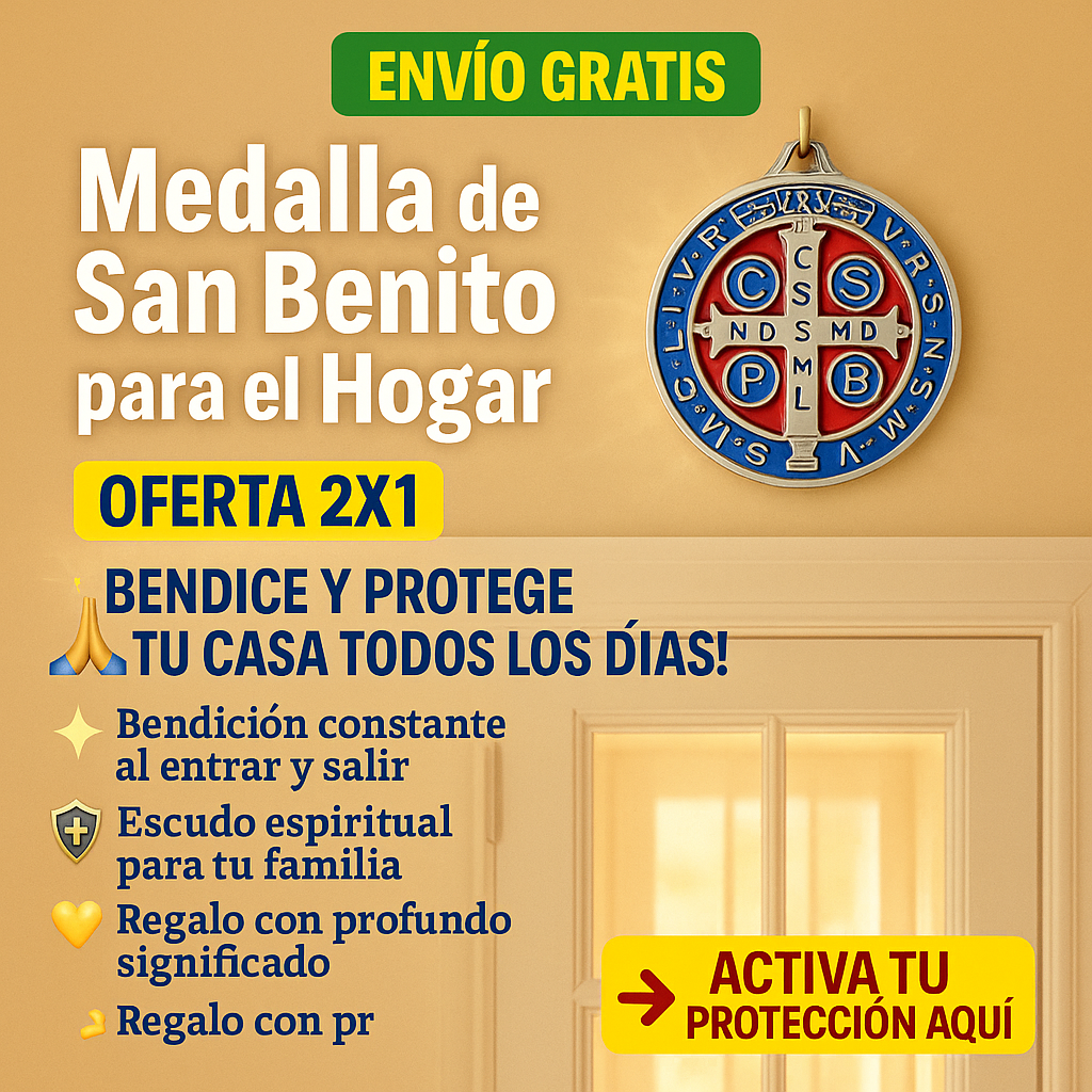 Medalla de Protección del Hogar San Benito PROMOCION 2X1