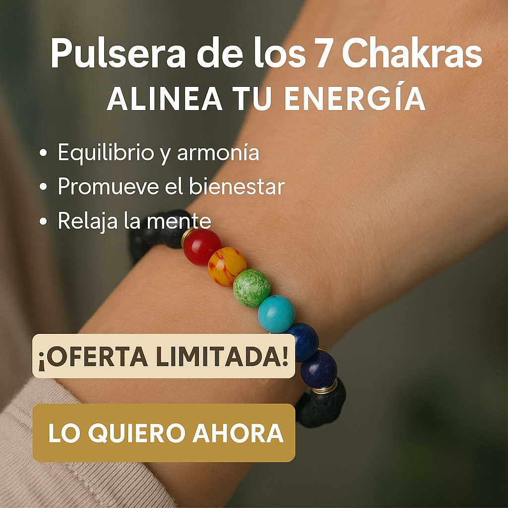 Pulsera de los 7 Chakras OFERTA LIMITADA 2x1 | Se el dueño de tu destino