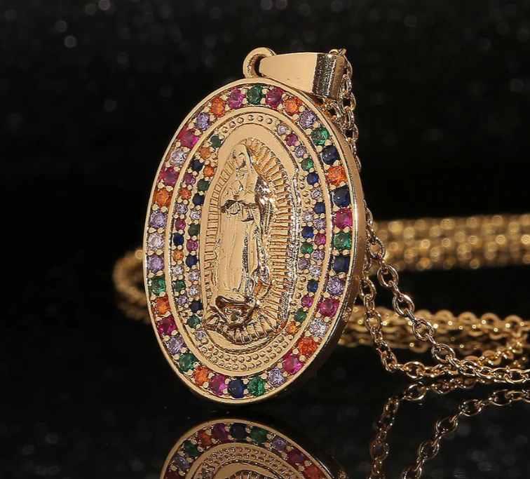 collar virgen maria