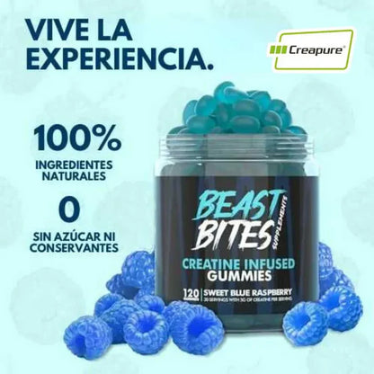 BEAST BITES | Gomitas de Creatina 120 uds