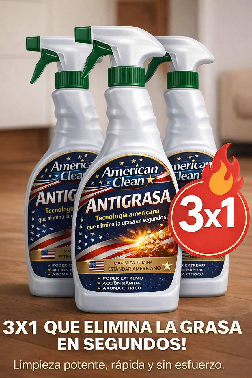 Pack 3 American Clean | El Desengrasante que SÍ Elimina Toda esa Grasa (3X1)