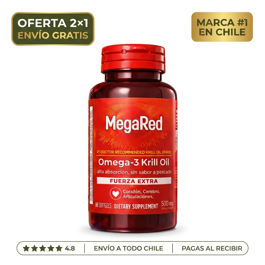 MegaRed Omega-3 Krill – Corazón, Cerebro Y Articulaciones