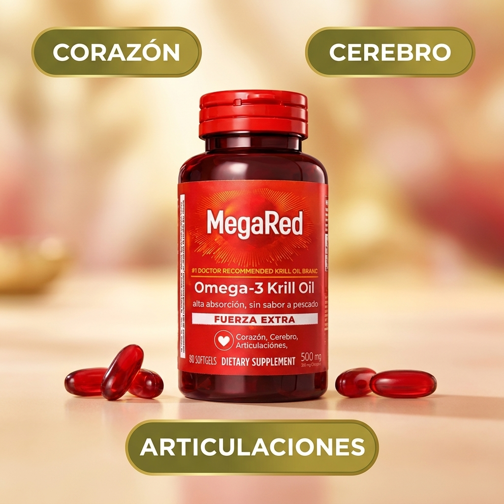 MegaRed Omega-3 Krill – Corazón, Cerebro Y Articulaciones